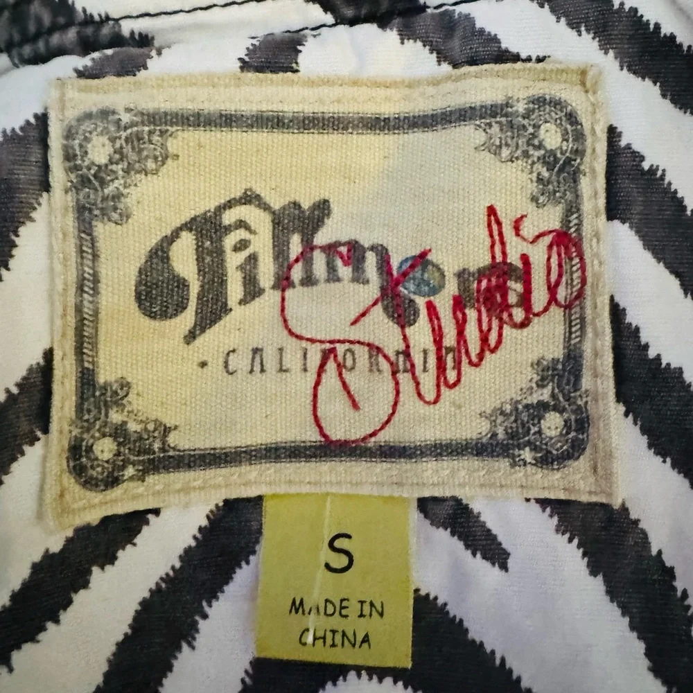 Filmore Studios California zebra print vintage 90s Y2K lightweight jacket small - Picture 7 of 8